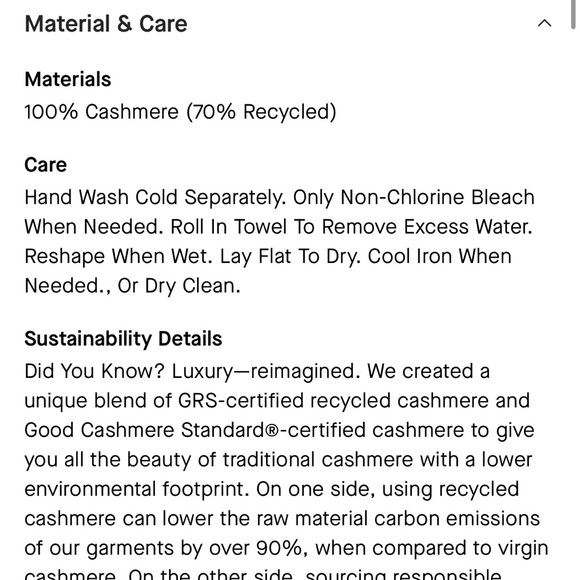 Everlane Cashmere The Boxy Crew, Bone/ Black, Size M, NWT - Picture 7 of 7